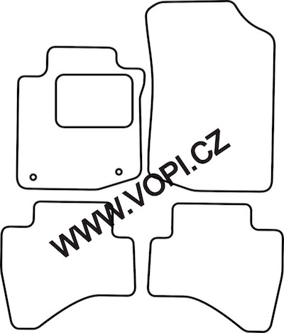 Autokoberce Toyota Aygo 2010 - 2014 Royalfit (4777)